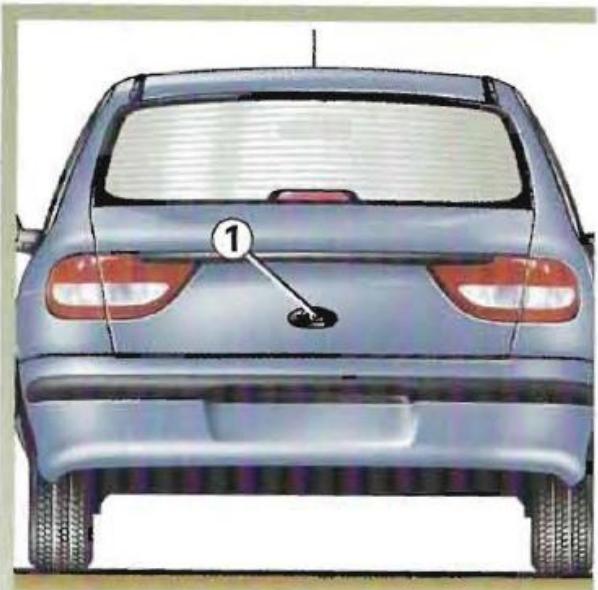 RENAULT MEGANE 1 - COFFRE A BAGAGES VERSIONS TRICORPS - 1
