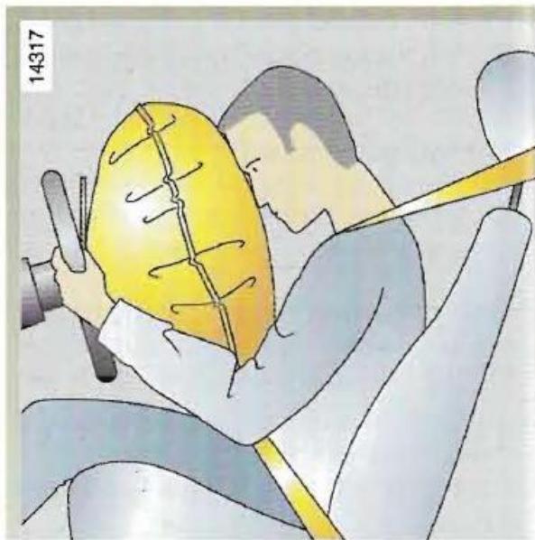 RENAULT MEGANE 1 - Airbag (coussin gonflable) conducteur et passager - 1