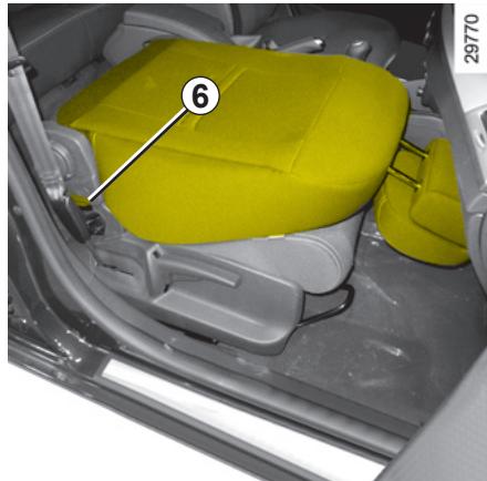 RENAULT MEGANE 3 2010 - Pour régler le siège conducteur au niveau des lombaires : - 1