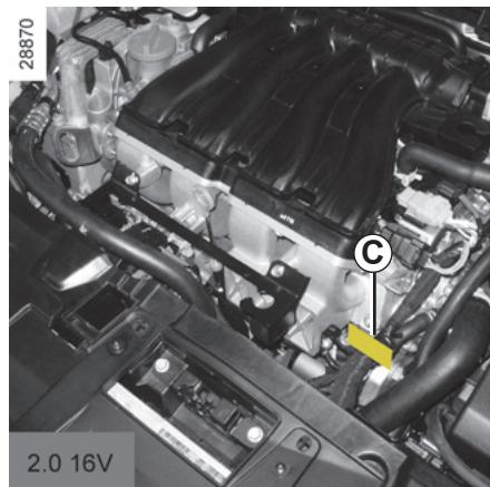 RENAULT MEGANE 3 2010 - PLAQUES D'IDENTIFICATION MOTEUR (1/2) - 3