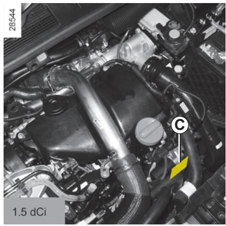 RENAULT MEGANE 3 2010 - PLAQUES D'IDENTIFICATION MOTEUR (2/2) - 2