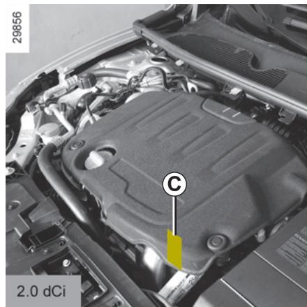 RENAULT MEGANE 3 2010 - PLAQUES D'IDENTIFICATION MOTEUR (2/2) - 3
