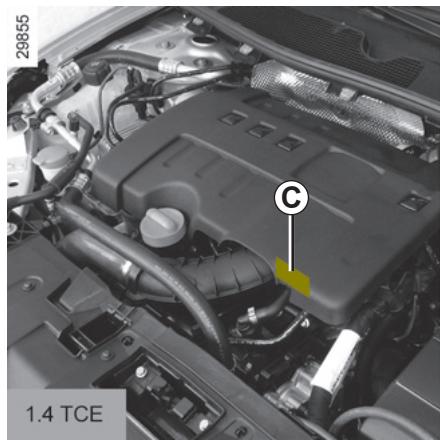RENAULT MEGANE 3 CC - PLAQUES D'IDENTIFICATION MOTEUR (1/2) - 2