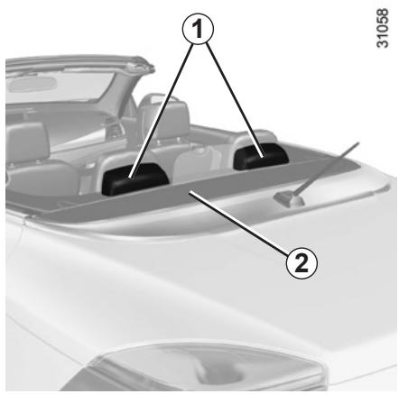 RENAULT MEGANE 3 CC - DISPOSITIFS DE PROTECTION EN CAS DE RETOURNEMENT - 1
