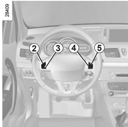 RENAULT MEGANE 3 CC - RÉGULATEUR-LIMITEUR DE VITESSE : fonction régulateur (1/4) - 4