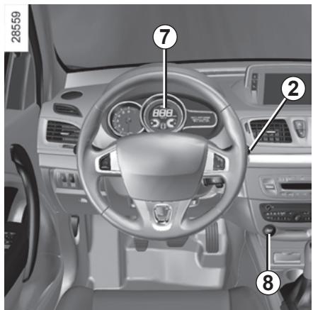 RENAULT MEGANE 3 CC - TABLEAU DE BORD : afficheurs et indicateurs (2/2) - 1