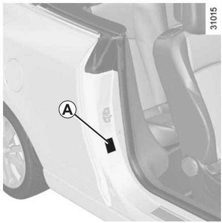 RENAULT MEGANE 3 CC - PLAQUES D'IDENTIFICATION VÉHICULE - 1