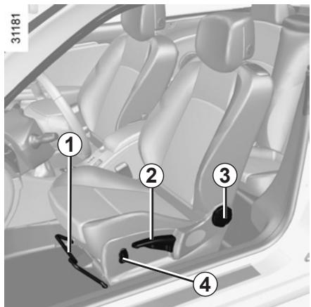 RENAULT MEGANE 3 CC - SIÈGES AVANT À COMMANDES MANUELLES - 1