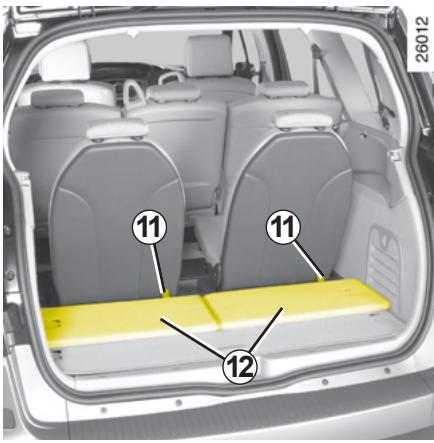 RENAULT SCENIC 2 2006 - FONCTIONNALITE DES SIÉGES ARRÊIRE : version 7 places (suite) - 1