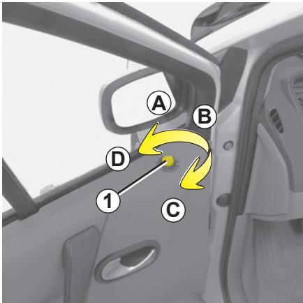 RENAULT SCENIC 2 2006 - Réglage en hauteur et en profondeur - 2