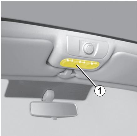 RENAULT SCENIC 2 2008 - ÉCLAIRAGE INTÉRIEUR : remplacement des lampes - 1