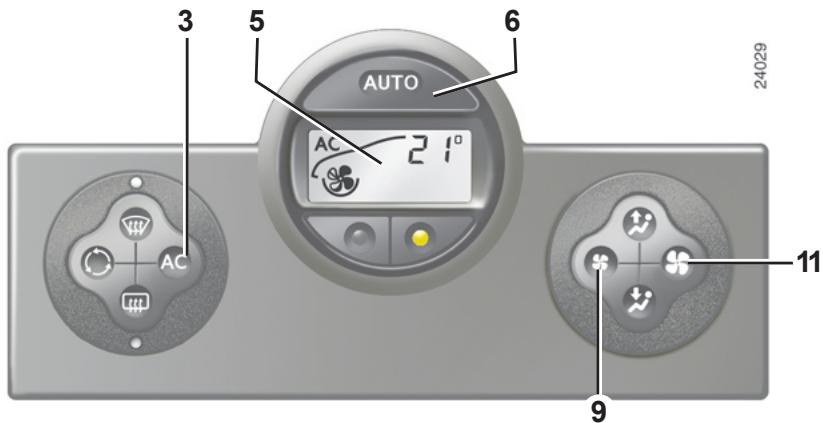 RENAULT SCENIC 2 2008 - Mise en service ou arrêt de l'air conditionné - 1