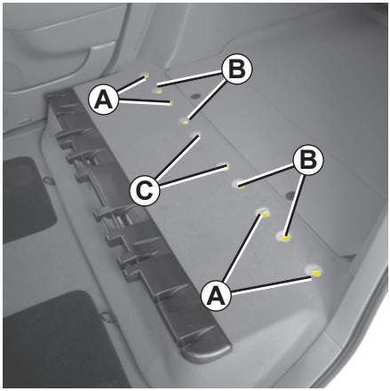 RENAULT SCENIC 2 2008 - FONCTIONNALITÉ DES SIÈGES ARRIÈRE : version 5 places (suite) - 1
