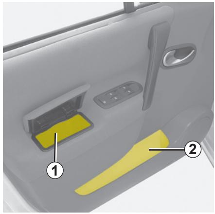 RENAULT SCENIC 2 2008 - RANGEMENTS / AMÉNAGEMENTS DE L'HABITACLE (suite) - 1