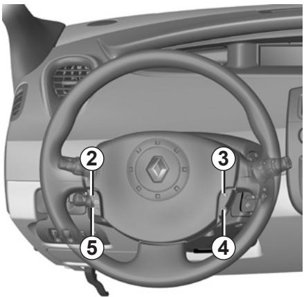 RENAULT SCENIC 2 2008 - RÉGULATEUR-LIMITEUR DE VITESSE : fonction régulateur (suite) - 1