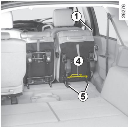 RENAULT SCENIC 2 2008 - FONCTIONNALITÉ DES SIÈGES ARRIÈRE : version 7 places (suite) - 1