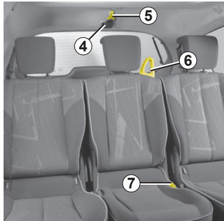 RENAULT SCENIC 2 2008 - Fonctionnalité des sièges arrière - 1