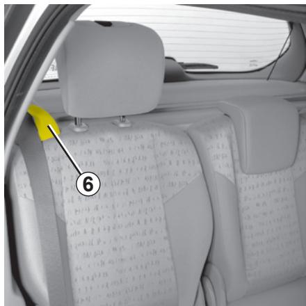 RENAULT SCENIC 2 2008 - FONCTIONNALITÉ DES SIÈGES ARRIÈRE : version 5 places (suite) - 1
