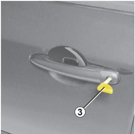RENAULT SCENIC 2 2008 - VERROUILLAGE/DÉVERROUILLAGE DES PORTES (suite) - 1