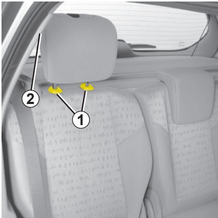 RENAULT SCENIC 2 2008 - APPUIS-TÊTE CONVERTIBLE ENFANT - 1