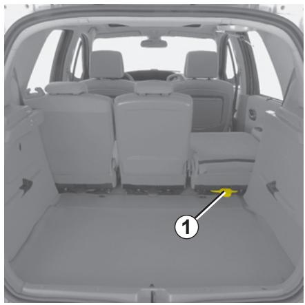 RENAULT SCENIC 2 2008 - FONCTIONNALITÉ DES SIÈGES ARRIÈRE : version 5 places - 1