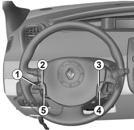RENAULT SCENIC 2 2008 - RÉGULATEUR-LIMITEUR DE VITESSE : fonction régulateur - 4