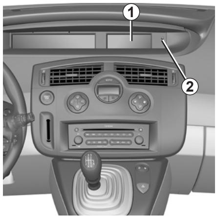 RENAULT SCENIC 2 2008 - HEURE ET TEMPÉRATURE EXTÉRIEURE - 1