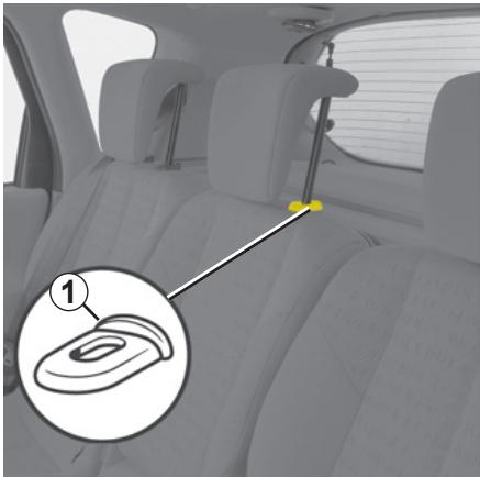 RENAULT SCENIC 2 2008 - APPUIS-TÊTE ARRIÈRE - 1