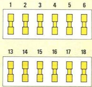 RENAULT SUPER 5 - Affectation des fusibles - 1