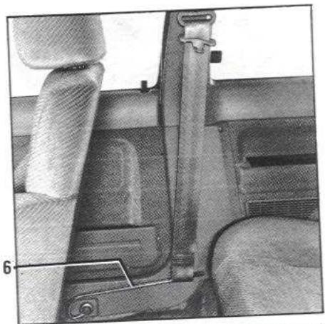 RENAULT SUPER 5 - Ajustement des ceintures de sécurité pour obtenir la meilleure protection - 1