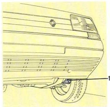 RENAULT SUPER 5 - - Demarrage avec la batterie d'un autre vehicule - 1