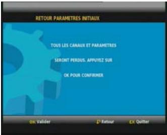 SAGEM ITD 65 - 5-5 RETOUR aux paramètres initiaux - 1