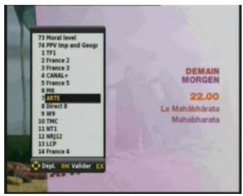SAGEM ITD 65 - 7-4 LIST Des programmes de television - 1