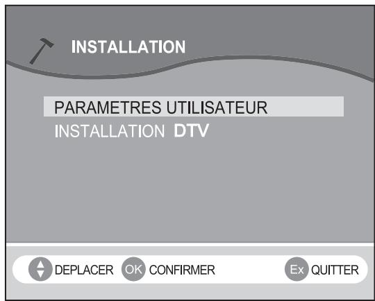 SAGEM AXIUM DLP D 50 - Sélection de la langue - 1