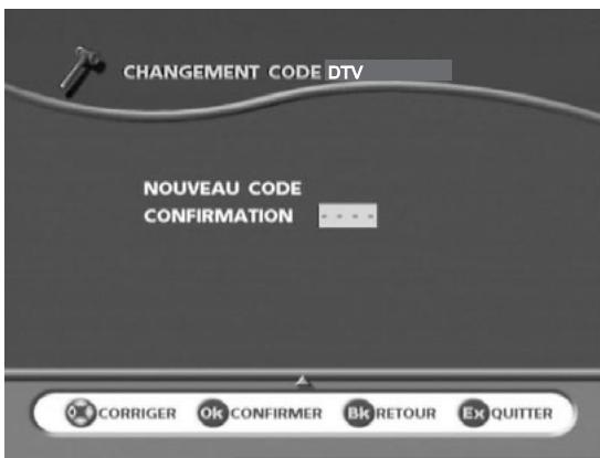 SAGEM AXIUM DLP D100 - Changement du code - 2