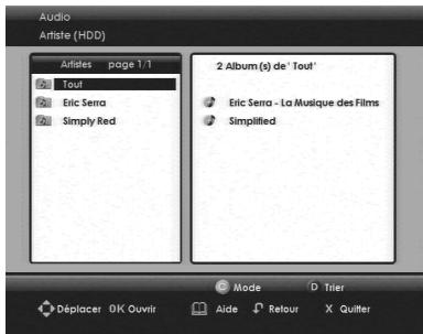 SAGEM DTR 6480T FR - 11-5-1 Lecture de fichiers audio - 1