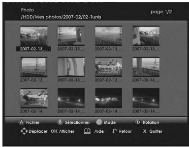 SAGEM DTR 6480T FR - 11-4-1 Visualiser des fichiers photo - 1