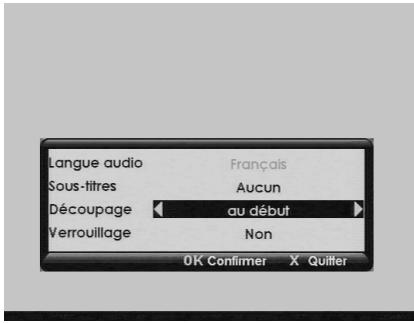 SAGEM DTR 6480T FR - 10-5-11 Supprimer une portion d'un enregistrement - 1