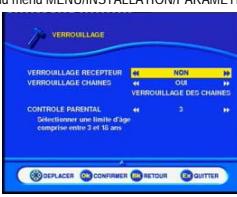 SAGEM ITD61 FR - Paramètres utilisateur - 4