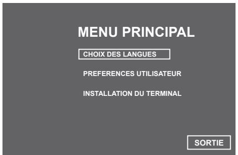 SAGEM ITD81 HD FR - Choix de la langue - 1