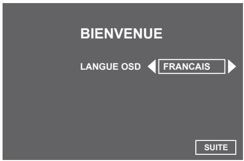 SAGEM ITD81 HD FR - Sélection de la langue du menu et du pays - 1