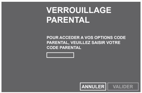 SAGEM ITD81 HD FR - Options de verrouillage parental - 1
