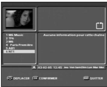 SAGEM PVR6600T - 9-4 Enregistrement programme depuis le GUIDE des programmes - 1