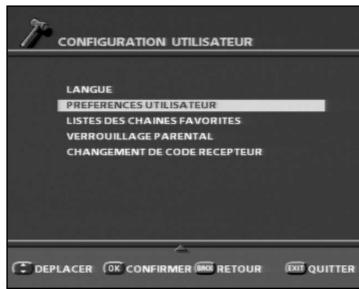 SAGEM PVR6600T - 6-1-3 Préférences utiliser - 1