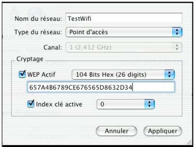 SAGEM XG703A DONGLE WIFI - Génération manuelle des clés WEP - 1