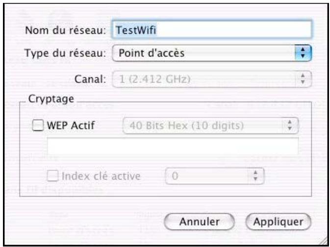 SAGEM XG703A DONGLE WIFI - Sélection du SSD (nom du réseau sans fil) et configuration en mode infrastructure - 1