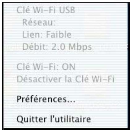 SAGEM XG703A DONGLE WIFI - L'icone de l'utilitaire de gestion - 4