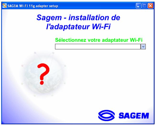 SAGEM XG703A DONGLE WIFI - I.1 installation du logiciel sous windows - 2