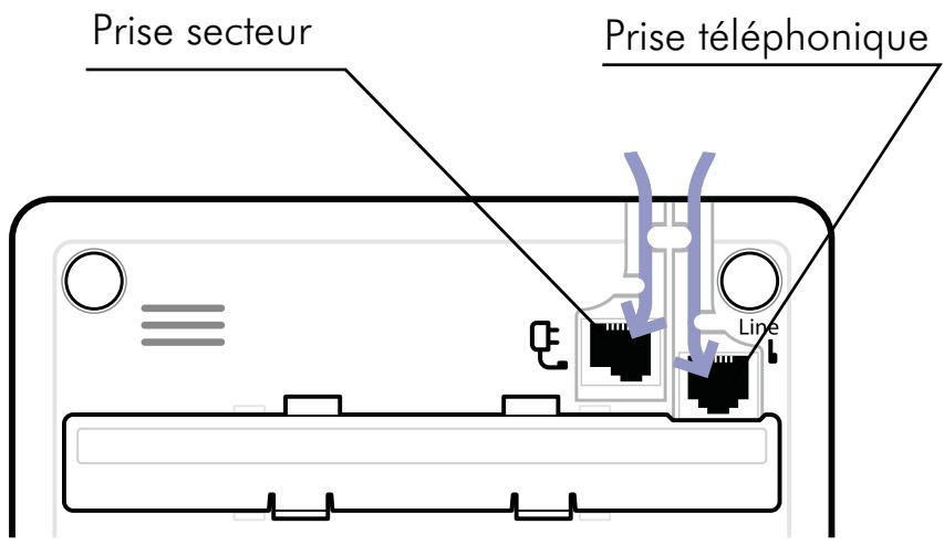 SAGEM D78H - Raccordement de la base - 1