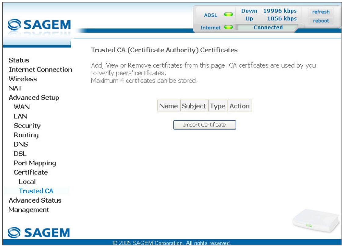 SAGEM FAST 2440 - Port mapping - 10